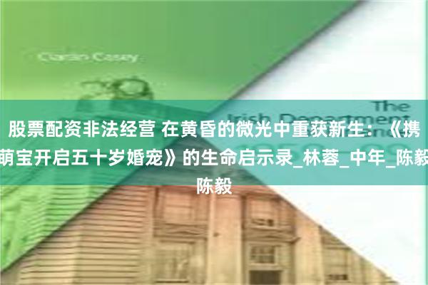 股票配资非法经营 在黄昏的微光中重获新生：《携萌宝开启五十岁婚宠》的生命启示录_林蓉_中年_陈毅